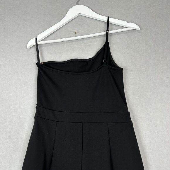 Majorelle Jumpsuit Womens Medium Black One Shoulder Ponte Knit Wide Leg Party - Picture 5 of 15